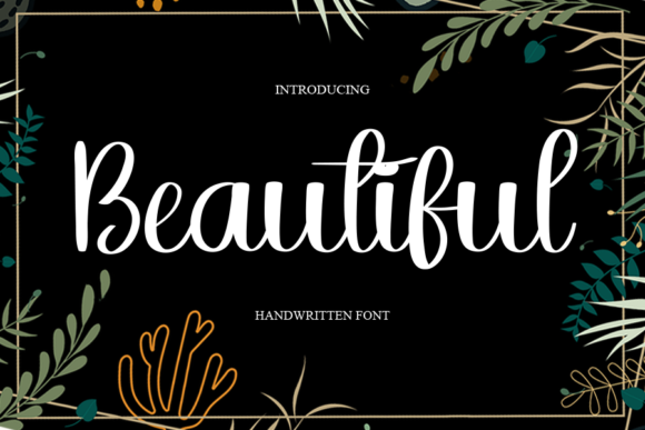 Beautiful Font Poster 1