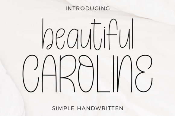 Beautiful Caroline Font Poster 1
