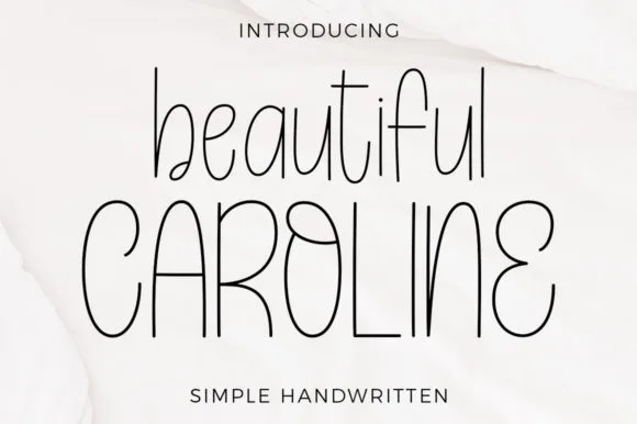 Beautiful Caroline Font Beautiful Caroline Font Poster 1