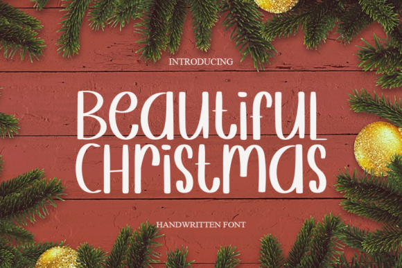 Beautiful Christmas Font Beautiful Christmas Font Poster 1