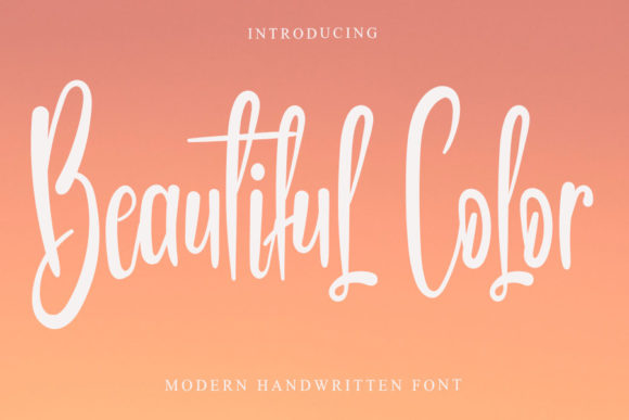 Beautiful Color Font Poster 1