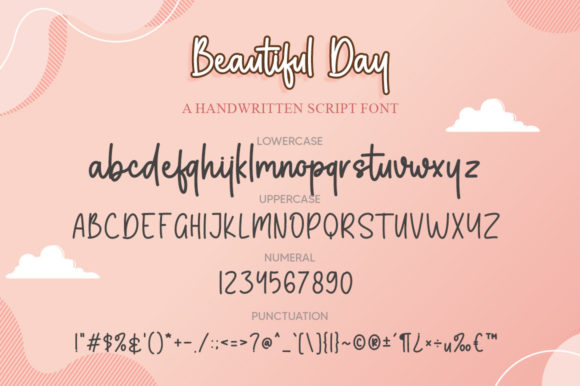 Beautiful Day Font Poster 6