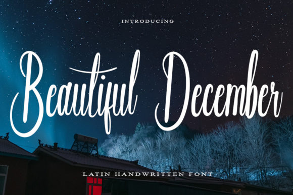 Beautiful December Font Poster 1