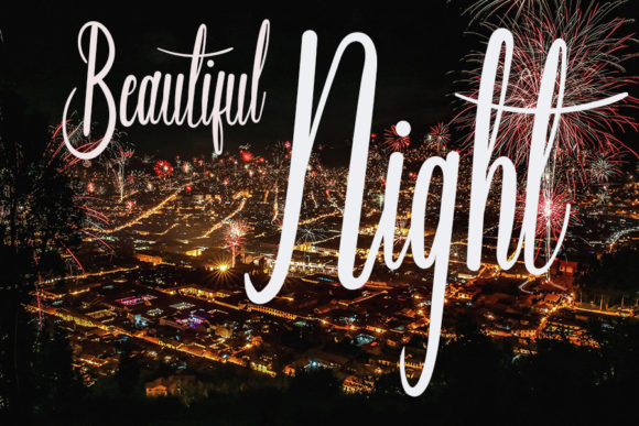 Beautiful December Font Poster 4
