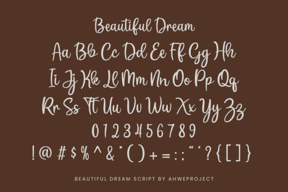 Beautiful Dream Font Poster 3