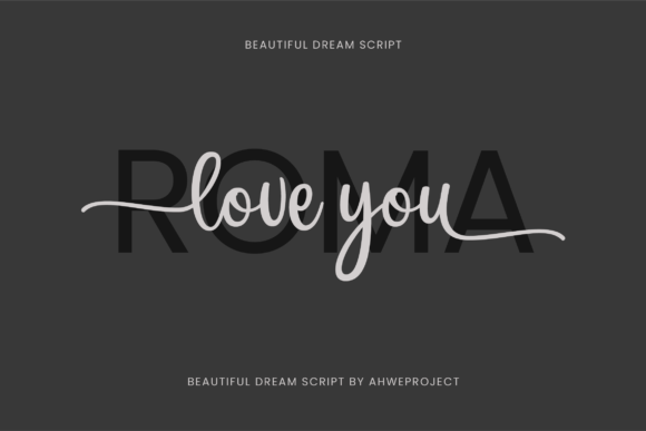 Beautiful Dream Font Poster 6