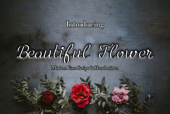 Beautiful Flower Font