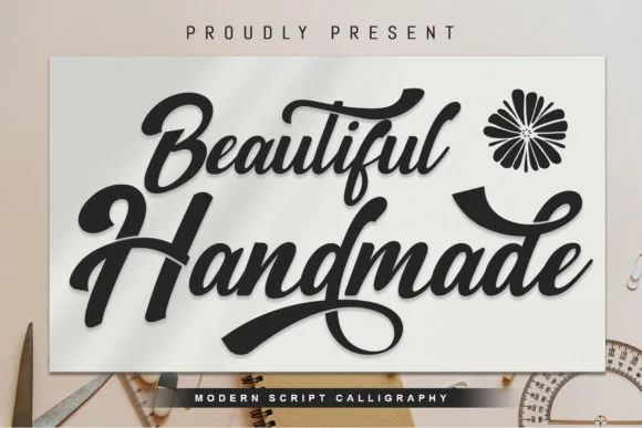 Beautiful Handmade Font Beautiful Handmade Font Poster 1