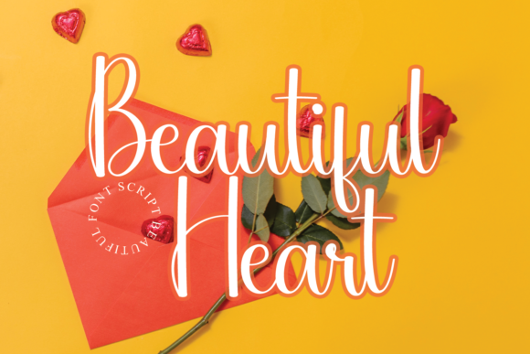 Beautiful Heart Font Poster 1