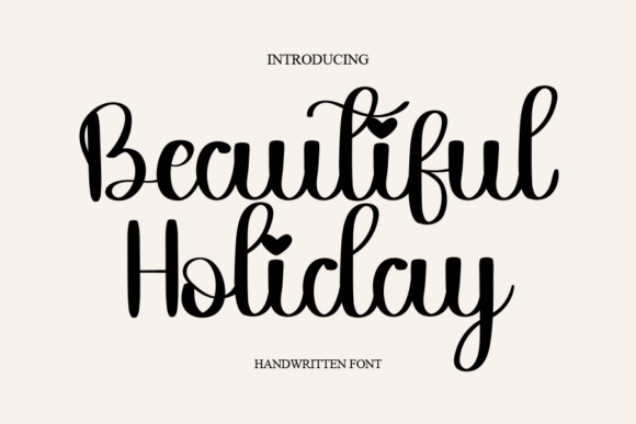 Beautiful Holiday Font Poster 1