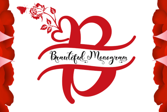 Beautiful Monogram Font Poster 1