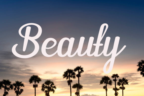 Beautiful Nature Font Poster 2