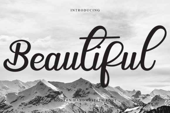 Beautiful Nature Font Poster 1