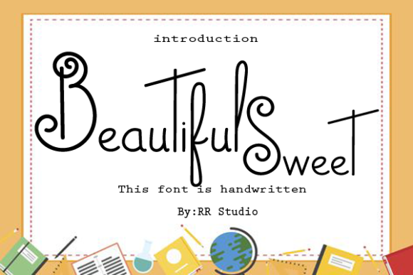 Beautiful Sweet Font Poster 1