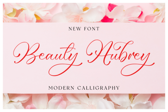 Beauty Aubrey Font Beauty Aubrey Font Poster 1