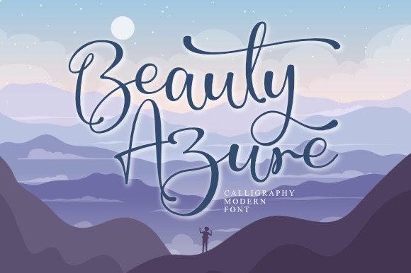 Beauty Azure Font Poster 1