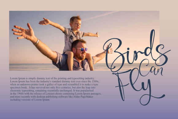 Beauty Azure Font Poster 2