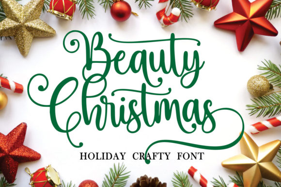 Beauty Christmas Font Poster 1