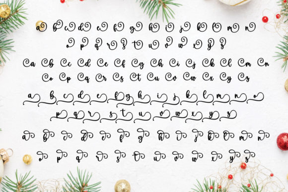 Beauty Christmas Font Poster 16