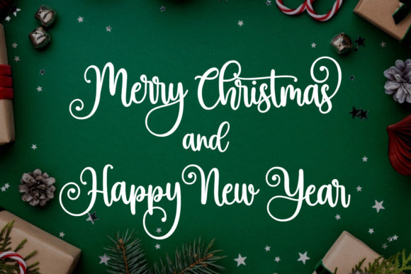 Beauty Christmas Font Poster 5