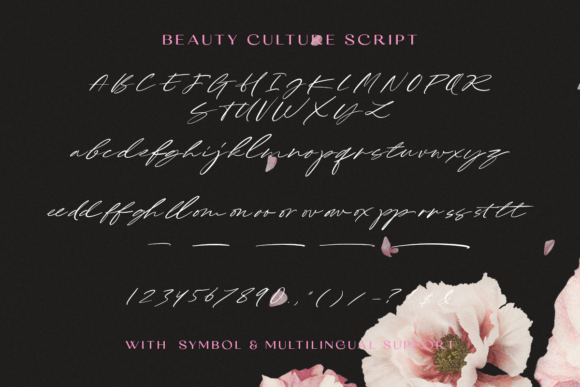 Beauty Culture Font Poster 8