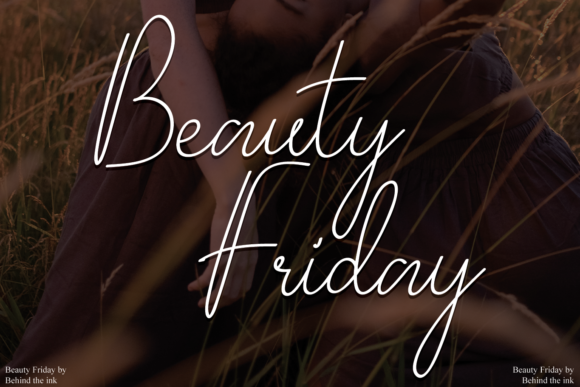 Beauty Friday Font Beauty Friday Font Poster 1