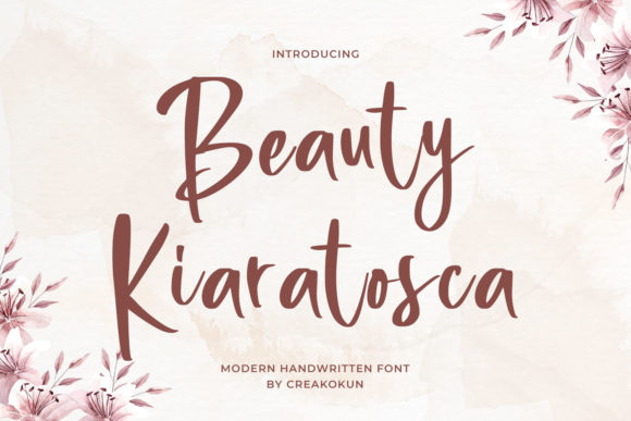 Beauty Kiaratosca Font Poster 1