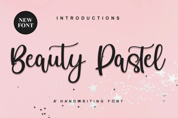 Beauty Pastel Font Beauty Pastel Font Poster 1