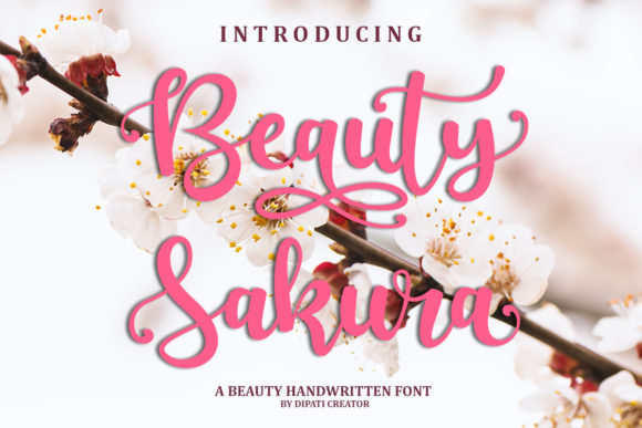 Beauty Sakura Font Poster 1