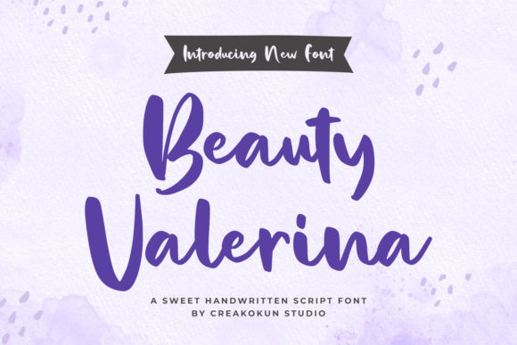 Beauty Valerina Font Poster 1