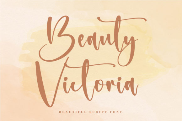 Beauty Victoria Font Poster 1