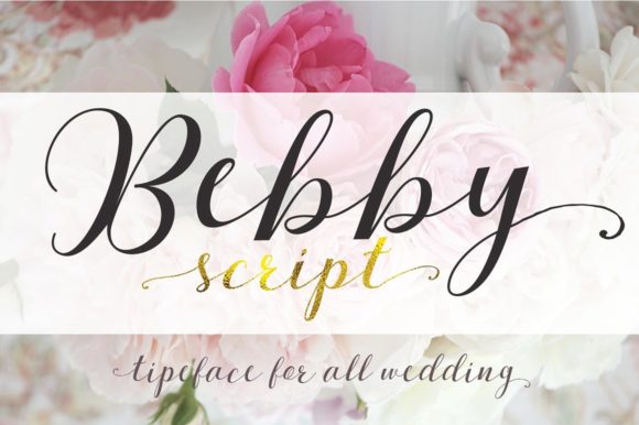 Bebby Script Font Poster 1