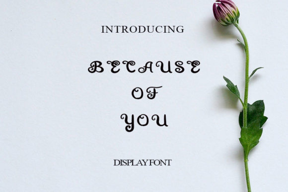 Because of You Font
