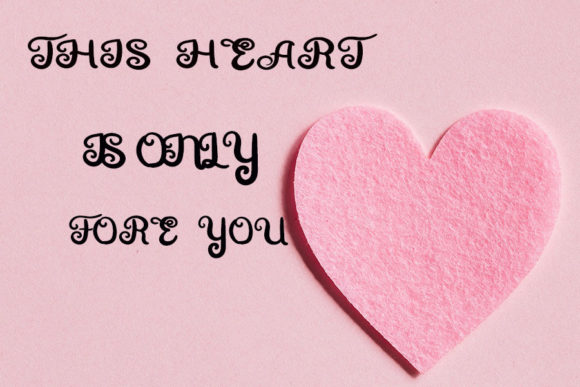 Because of You Font Poster 2