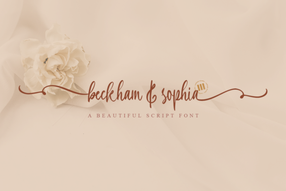 Beckham & Sophia Font Poster 1