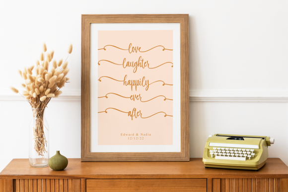 Beckham & Sophia Font Poster 7