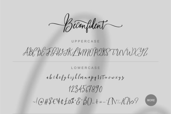 Beconfident Font Poster 5