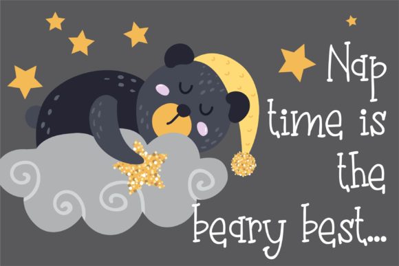 Bedtime Font Poster 2