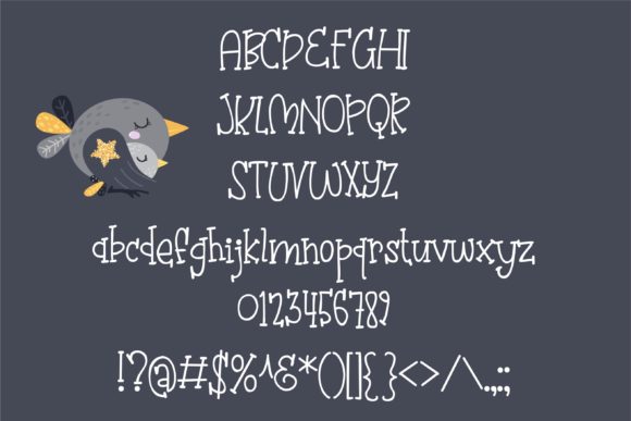 Bedtime Font Poster 3