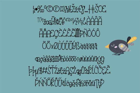 Bedtime Font Poster 4