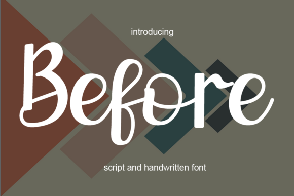 Before Font Poster 1