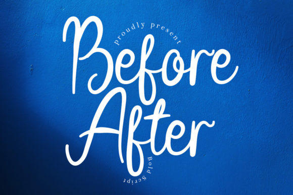 Before After Font