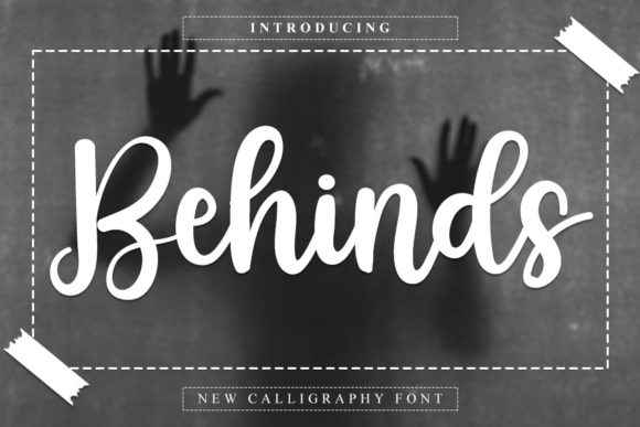 Behinds Font Poster 1