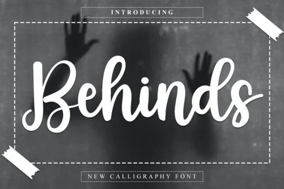 Behinds Font Behinds Font Poster 1
