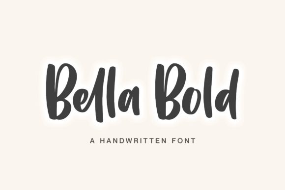 Bella Bold Font Poster 1