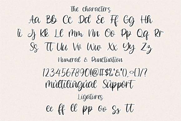 Bellafela Font Poster 8