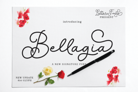 Bellagia Font Poster 1