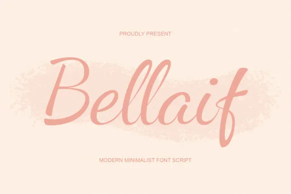 Bellaif Font Bellaif Font Poster 1