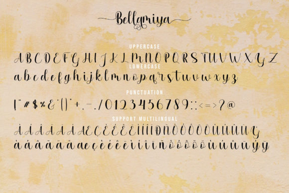 Bellamiya Font Poster 7