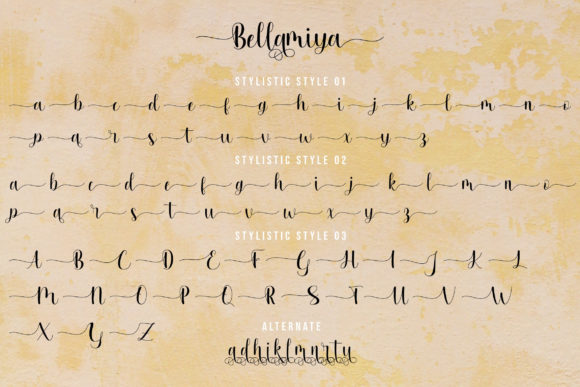 Bellamiya Font Poster 8